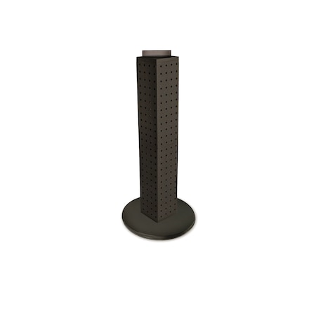 Four-sided 4W X 24H Pegboard Tower W/ Revolving 9 Base